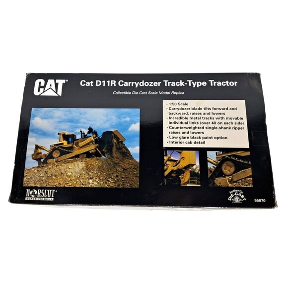 Cat D11R Carrydozer Track-Type Tractor 1:50 Scale Die-Cast Model Replica By Nors - Picture 6 of 9